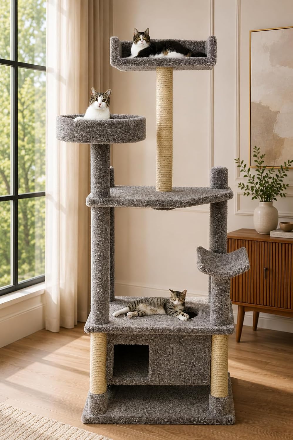 Handcrafted Cat Tower Tree